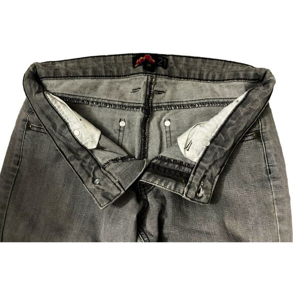 Forever 21 Gray Mid-Rise Skinny Jeans Womens Size 26 - Picture 3 of 8